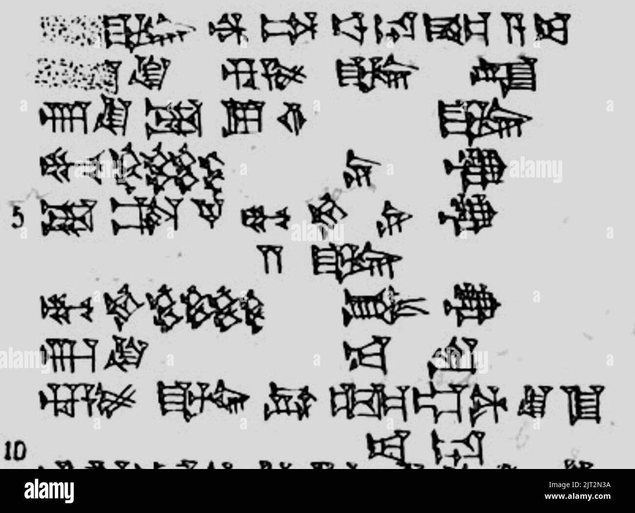 Transcription of the WeldBlundell Prism (first ten lines Stock Photo
