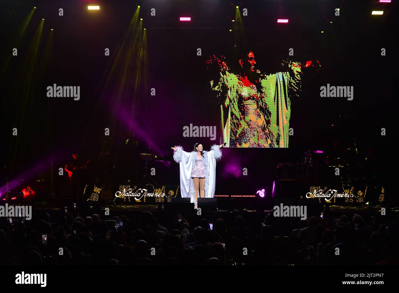 Natalia Jimnez MIAMI, FLORIDA - AUGUST 26: Natalia Jiménez performs during her