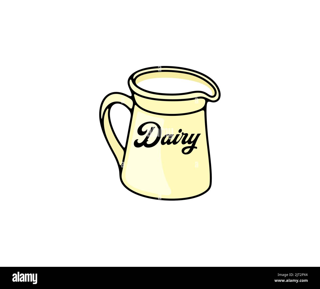 Jug of milk, dairy, food and drink, logo design. Meal, drinking, milk ...