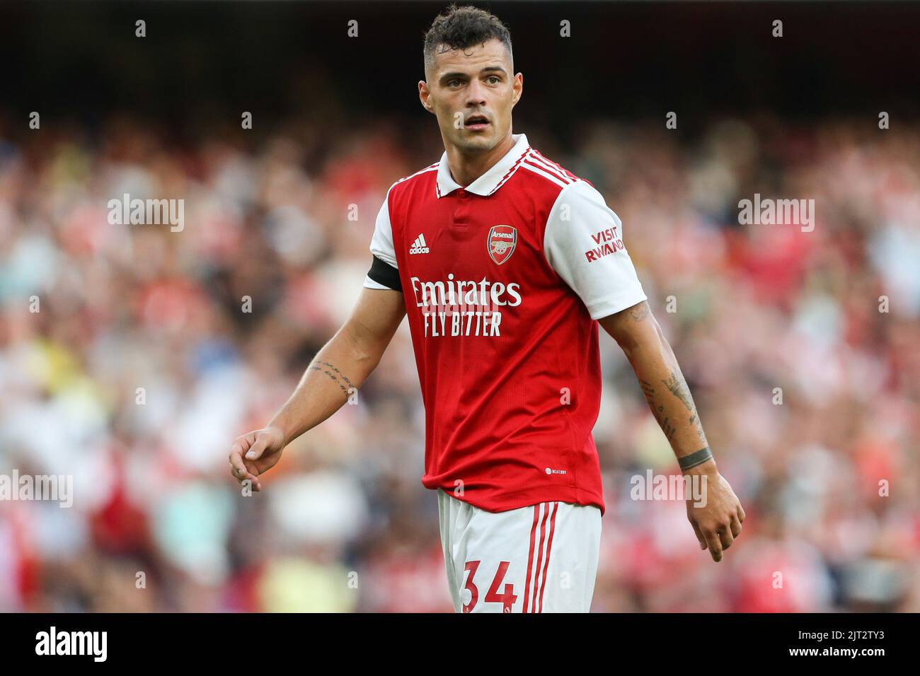Granit Xhaka #34 of Arsenal Stock Photo - Alamy