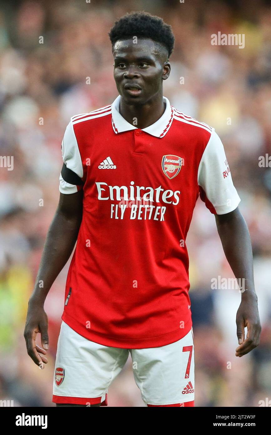 Bukayo Saka #7 of Arsenal Stock Photo - Alamy