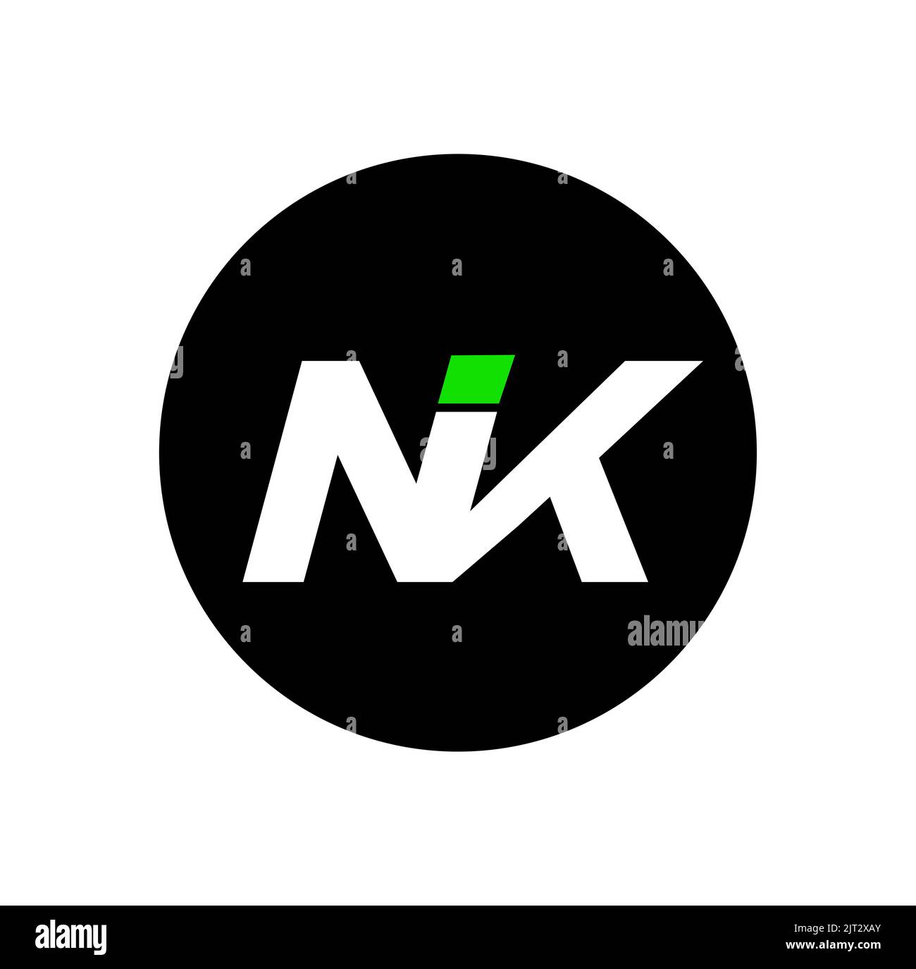 The NIK company name initial letters monogram on dark round shape, logo  design concept Stock Vector Image & Art - Alamy
