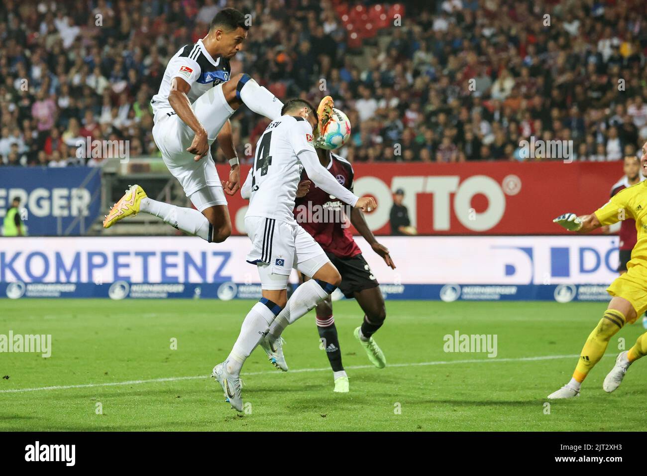 Nuremberg, Germany. 27th Aug, 2022. Soccer: 2nd Bundesliga, 1. FC ...