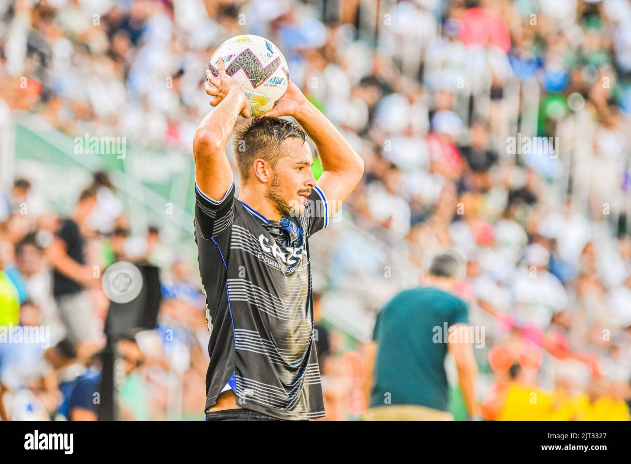 ELCHE, SPAIN - AUGUST 27: Andoni Gorosabel of REAL SOCIEDAD during the match between Elche CF and Real Sociedad de Futbol of La Liga Santander on August 27, 2022 at Martínez Valero in Elche, Spain. (Photo by Samuel Carreño/ PX Images) Stock Photo