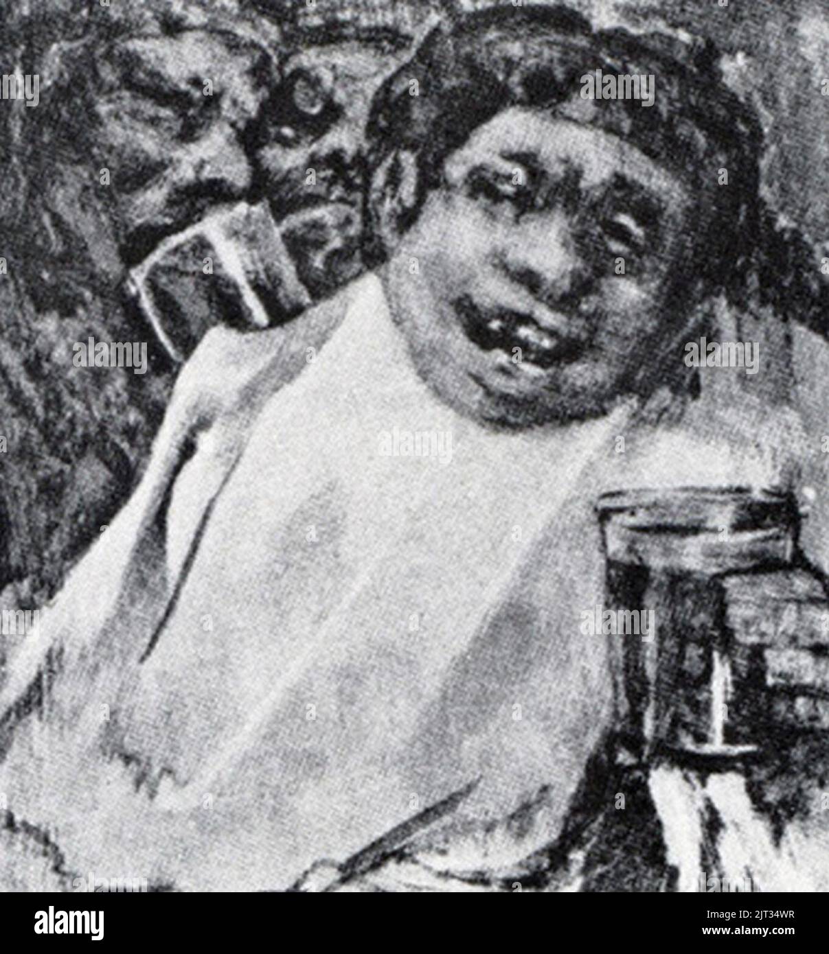 Tres hombres bebiendo, Francisco de Goya. Stock Photo