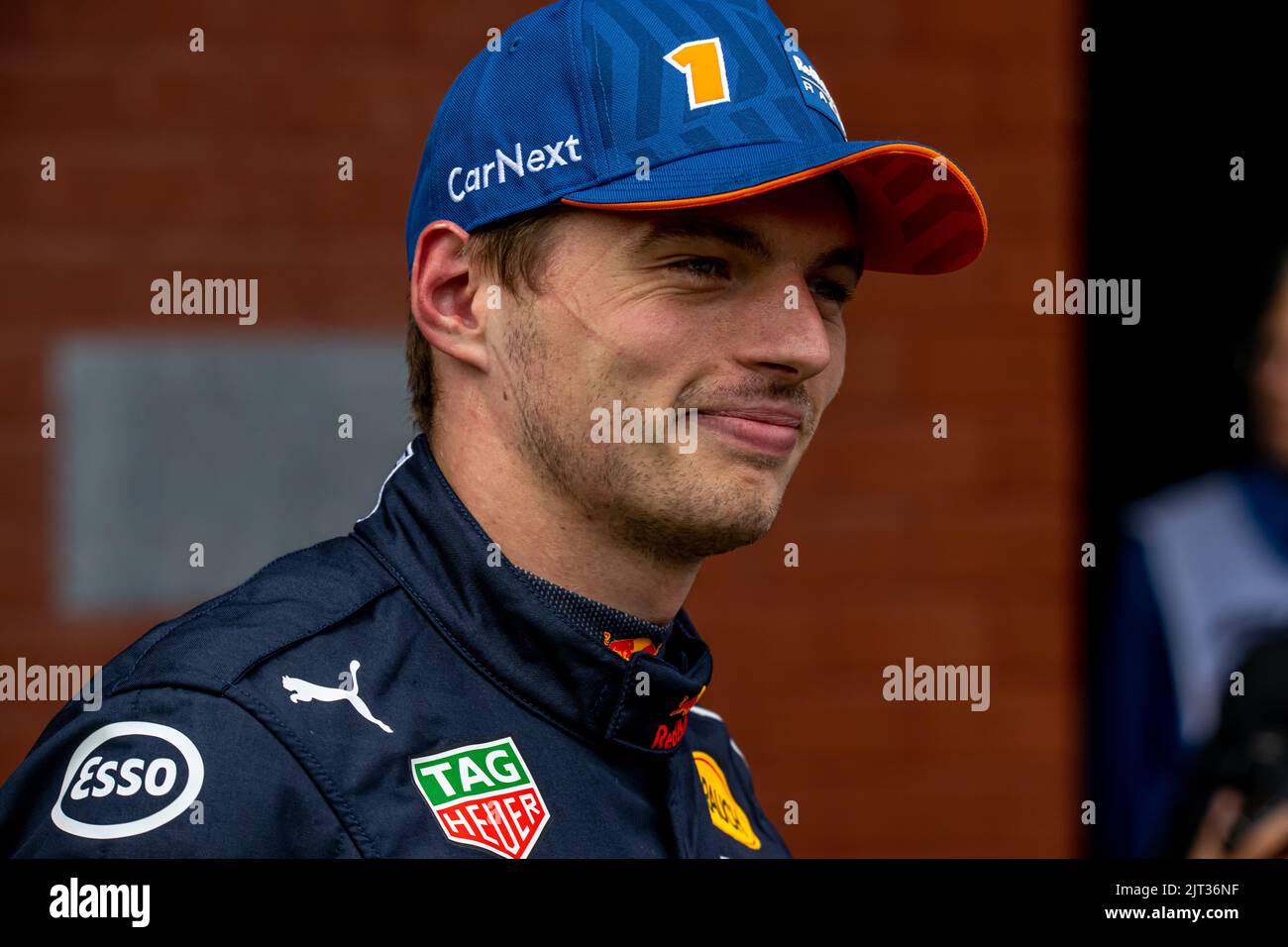Stavelot, Belgium, 27th Aug 2022, Max Verstappen, from Netherlands competes for Red Bull Racing. Qualifying, round 14 of the 2022 Formula 1 championship. Credit: Michael Potts/Alamy Live News Stock Photo
