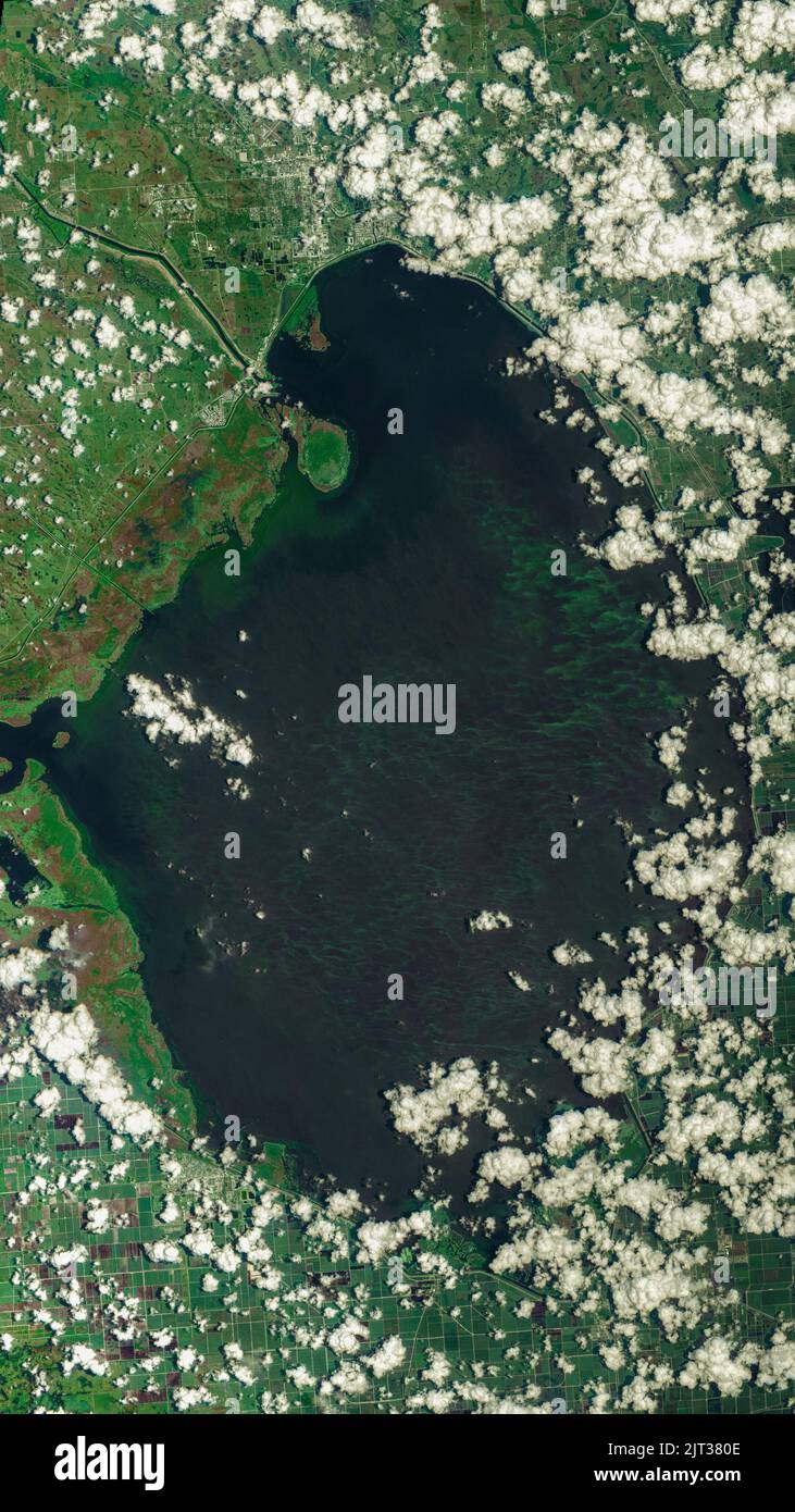 Aerial of Lake Okeechobee, Florida Stock Photo Alamy