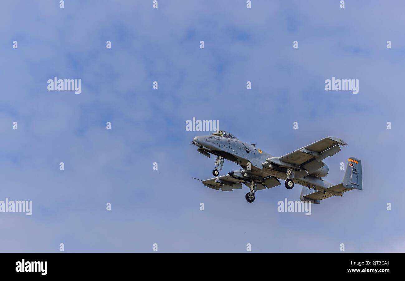 USAF A10 Thunderbolt II attack jet at Thunder Over Michigan airshow