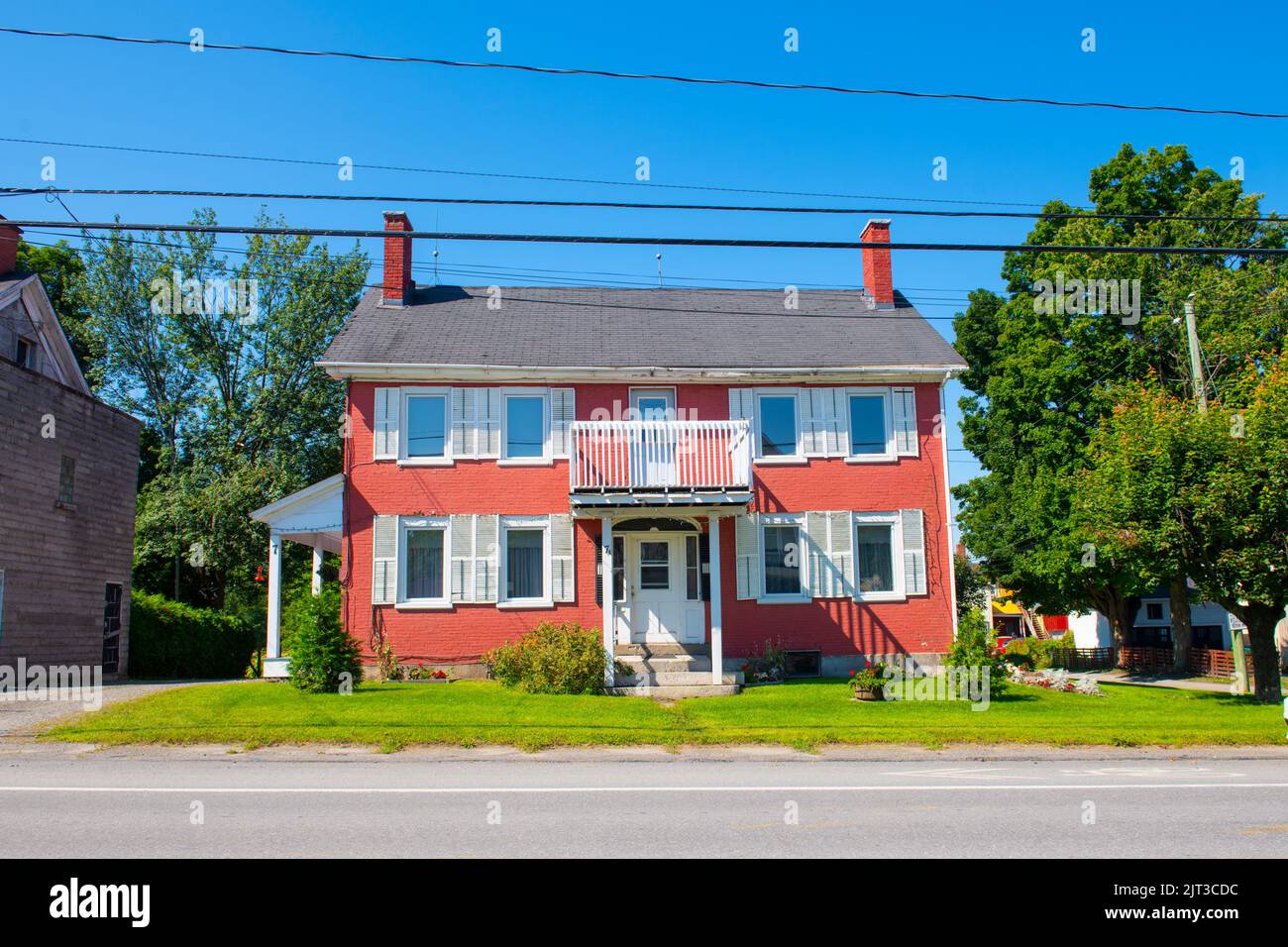 Historic colonial style residential house on Rue Principale Street in