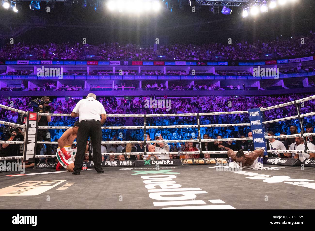 Youtube personality KSI of England and Luis Alcaraz Pineda of Mexico