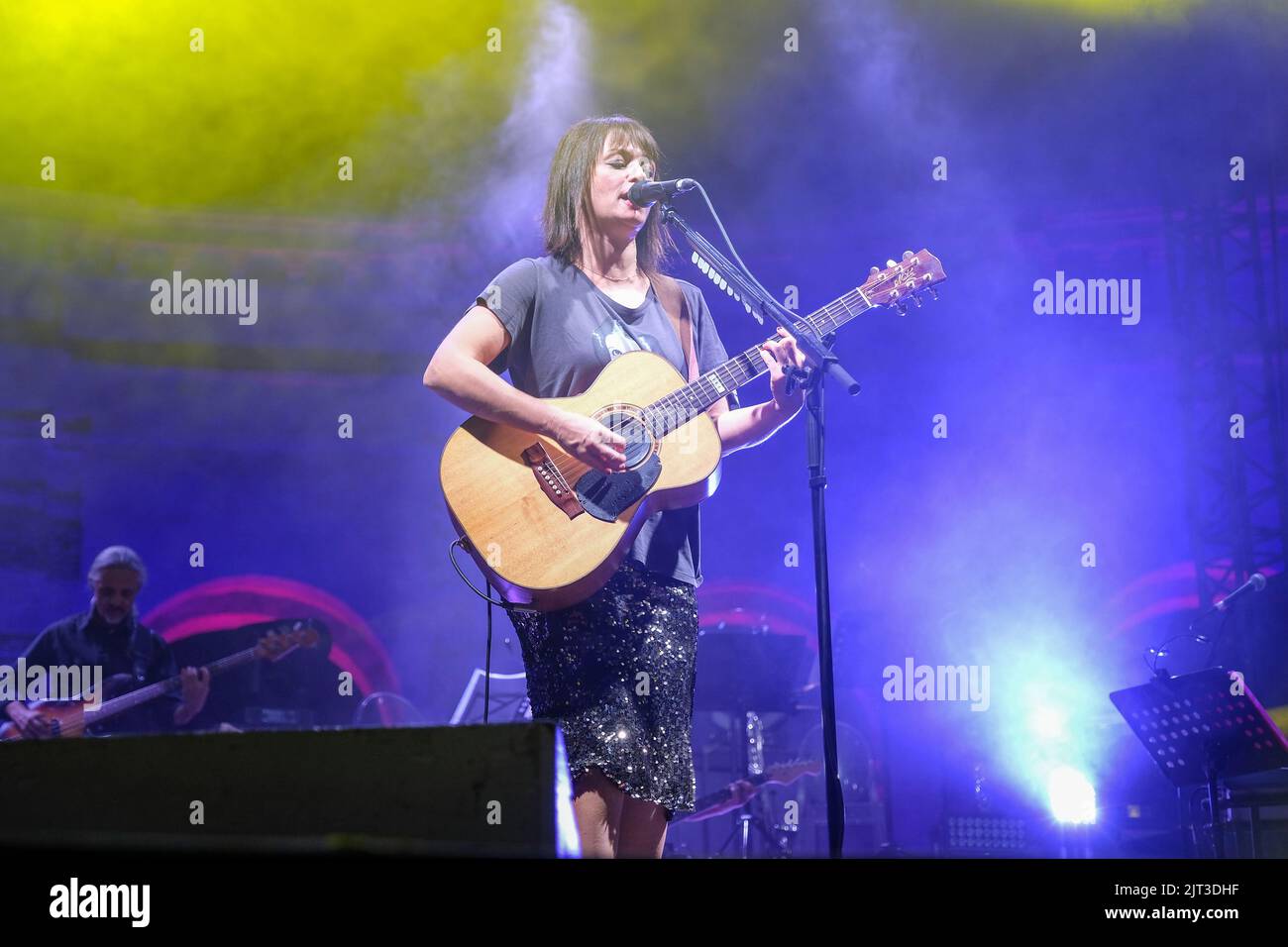 Mantua, Italy. 27th August 2022. The italian singers song writer Carmen