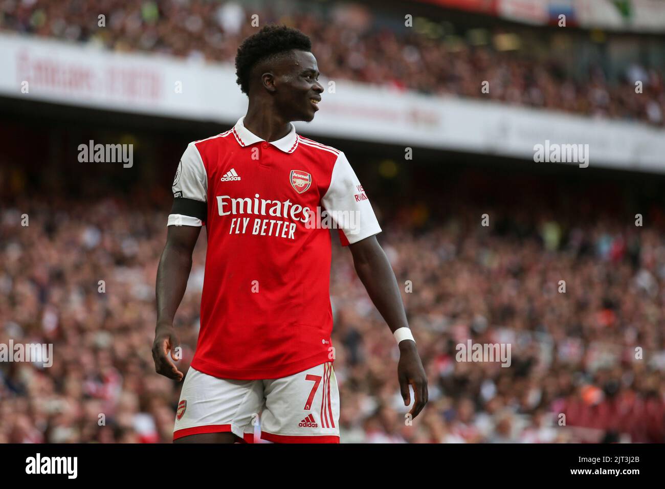 Bukayo Saka #7 Of Arsenal Stock Photo - Alamy