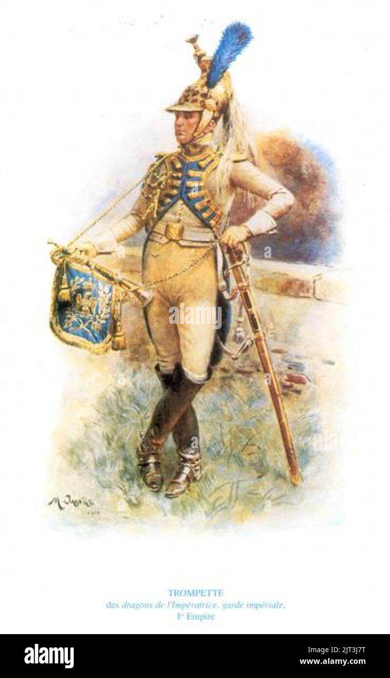 Figurine Soldat Colonel Régiment De Dragons De La Garde 1806 - Rare - Occasion