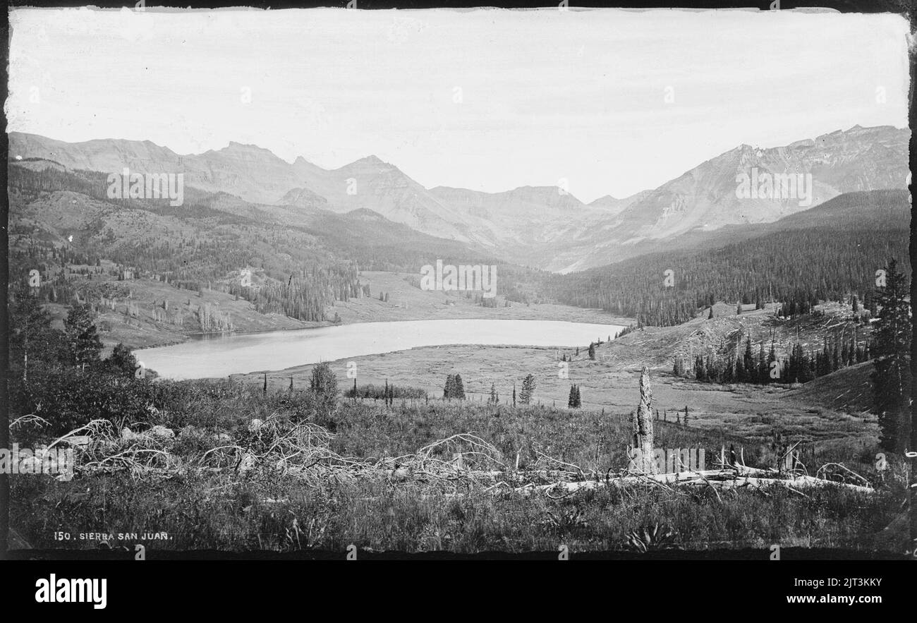 Trout lake and western San Juan Mountains. Telluride Quadrangle