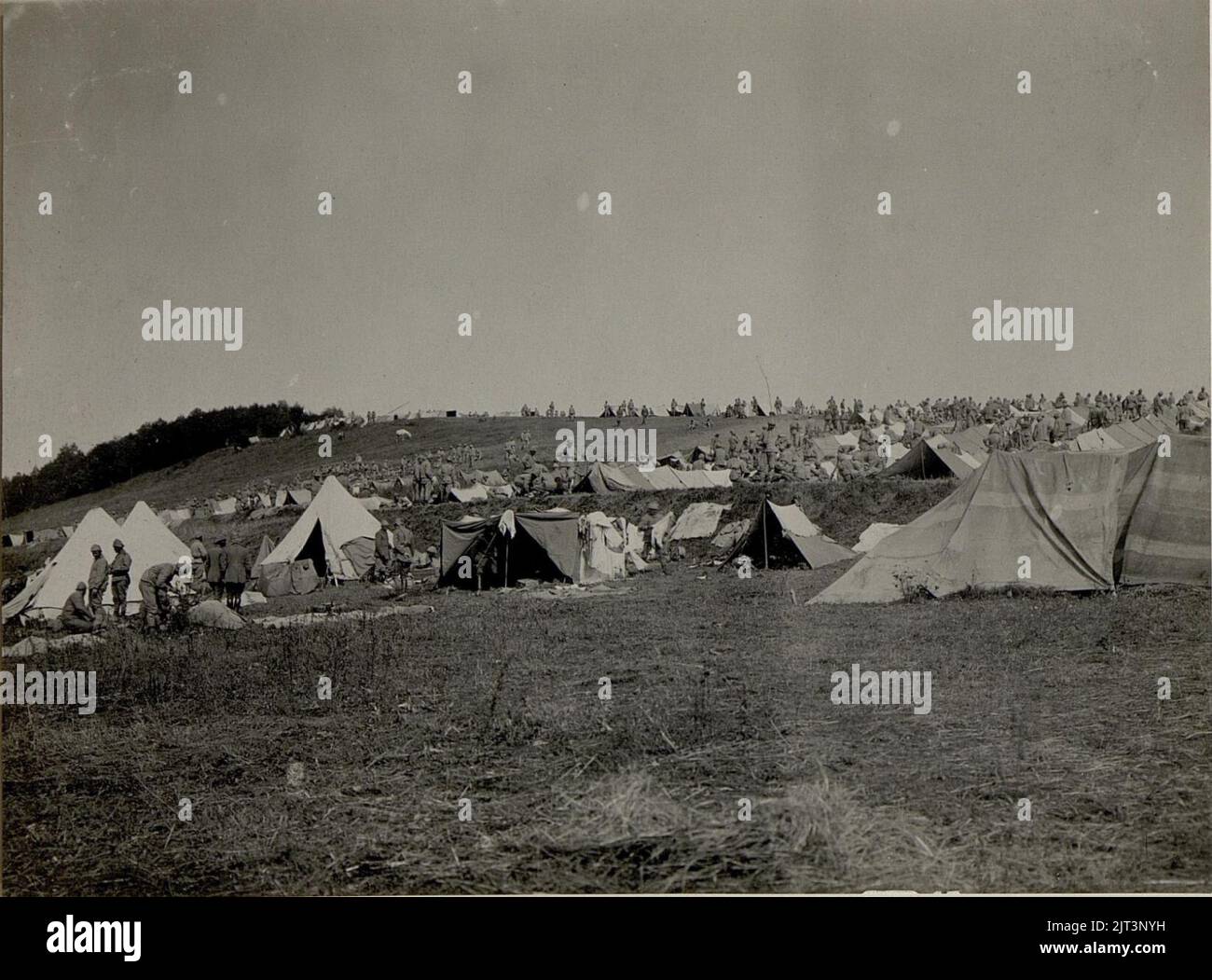 Truppenlager des kaiserlich ottomanischen XV.Korps bei Dunajow ...