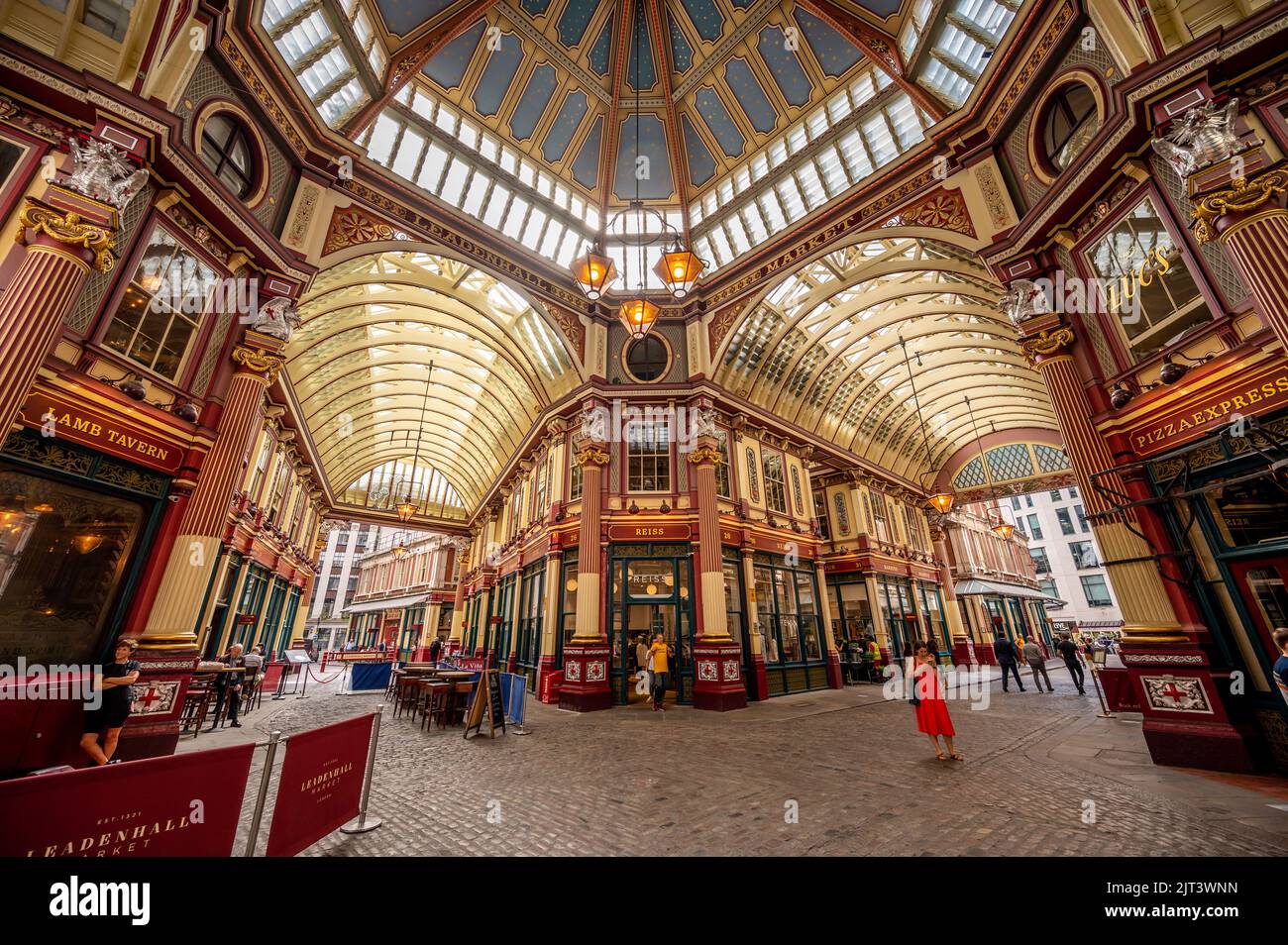 London UK August 25 2022 Inside Amazing Leadenhall Market In The 