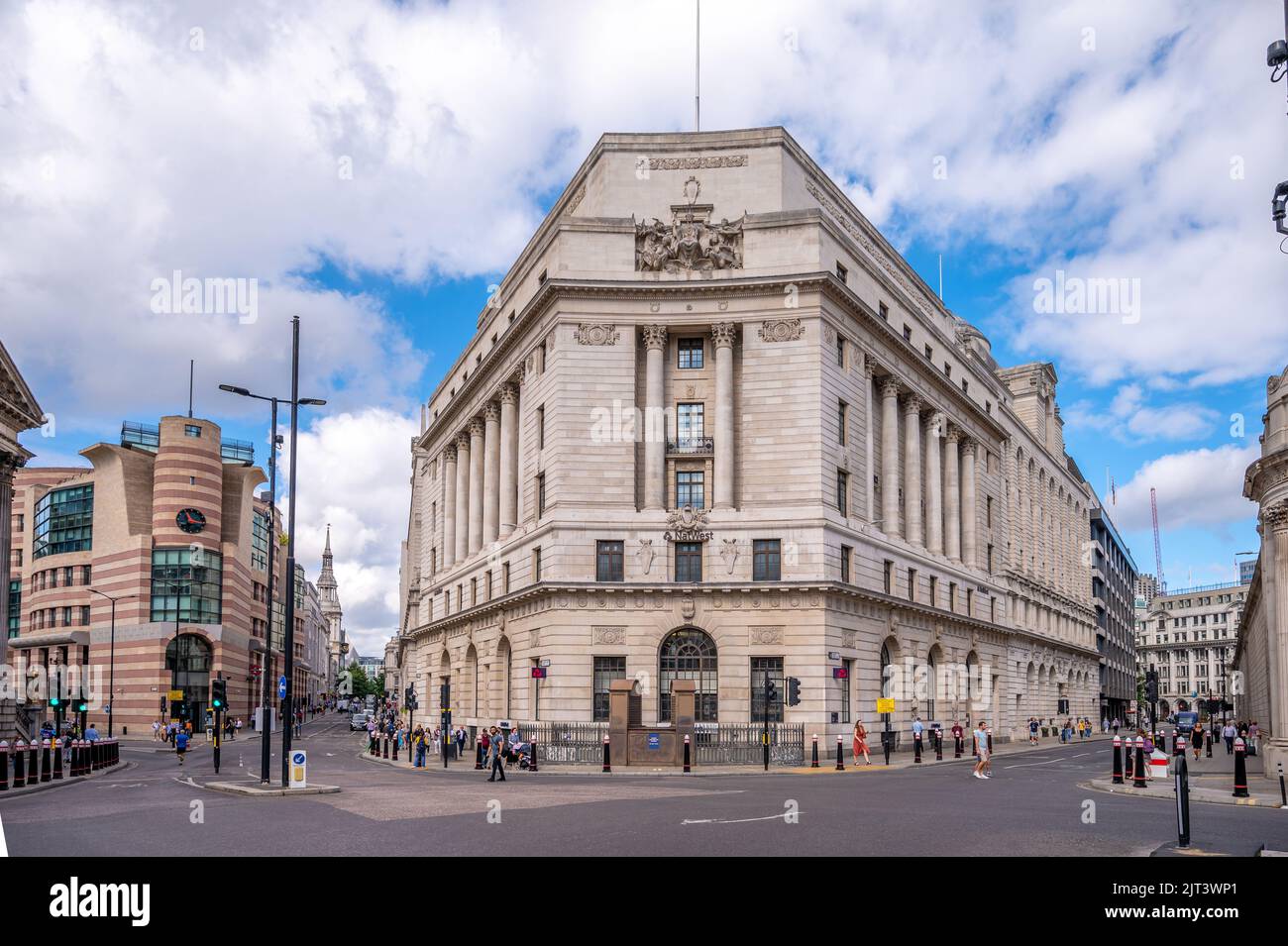 London, UK - August 25, 2022: Royal Bank of Scotland building at Bank ...