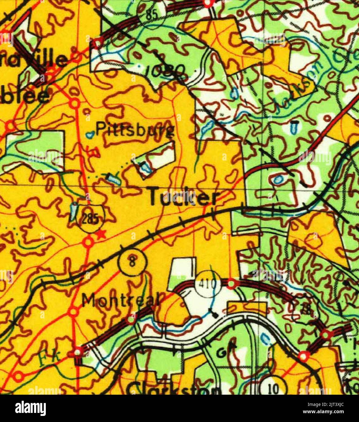 Tucker Georgia Geological Survey 1964 Stock Photo - Alamy