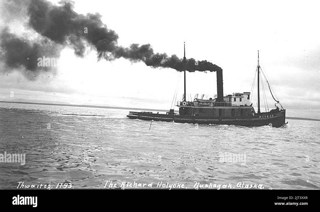 Vintage tug boat Black and White Stock Photos & Images - Alamy
