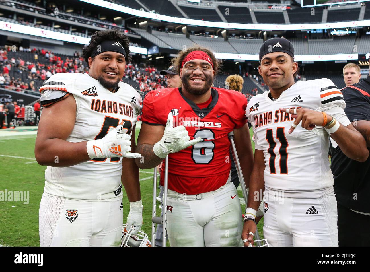 August 27, 2022: Idaho State Bengals defensive lineman Spencer Tatafu ...