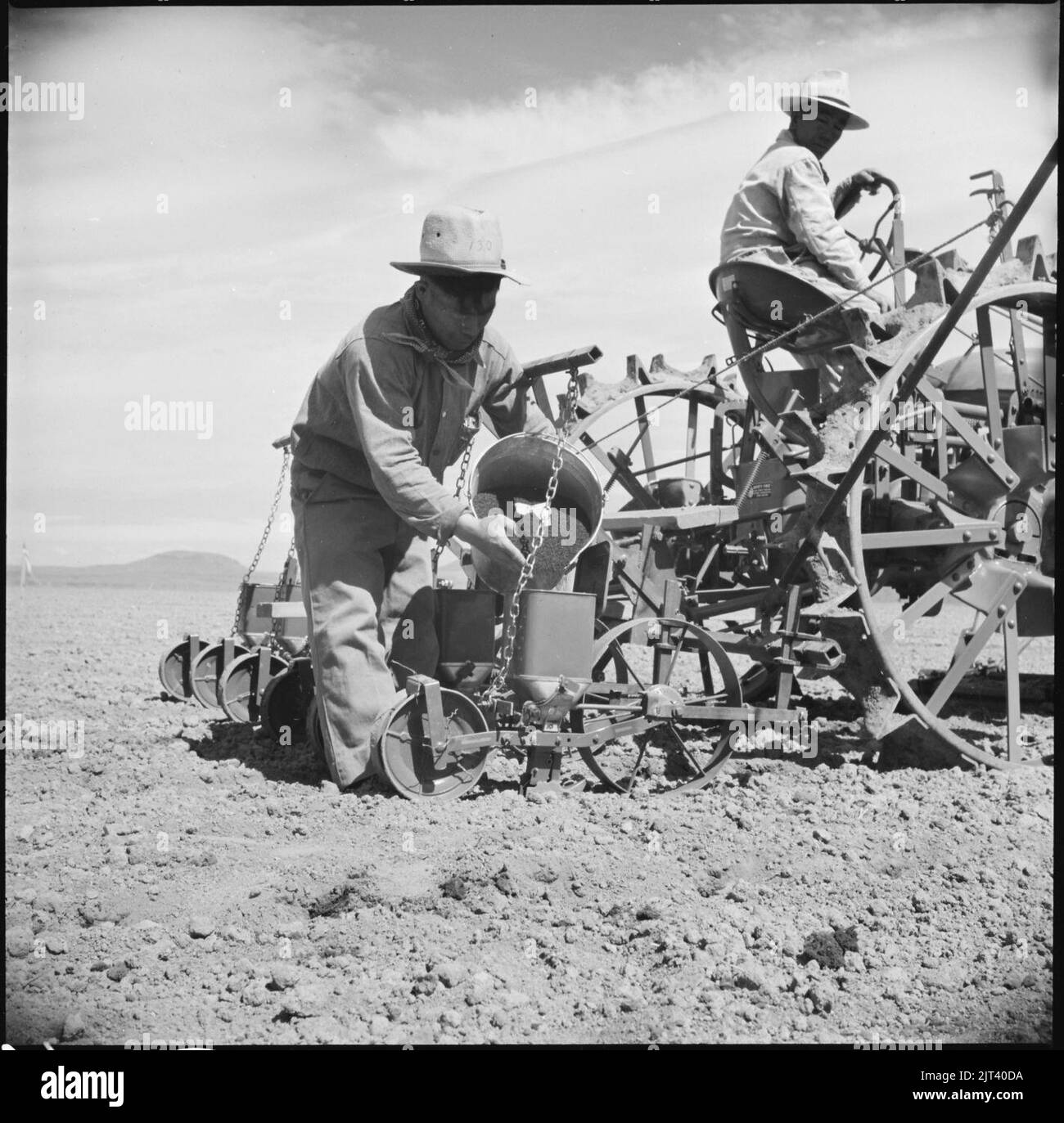 Tule Lake Relocation Center, Newell, California. K. Kubo, evacueefarmer from Clarksburg