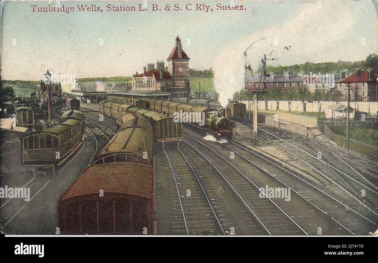 Tunbridge Wells West railway station. Stock Photo