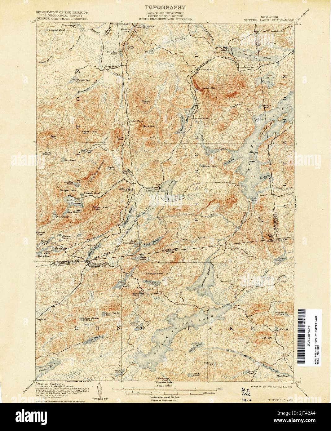 Map of tupper lake hires stock photography and images Alamy