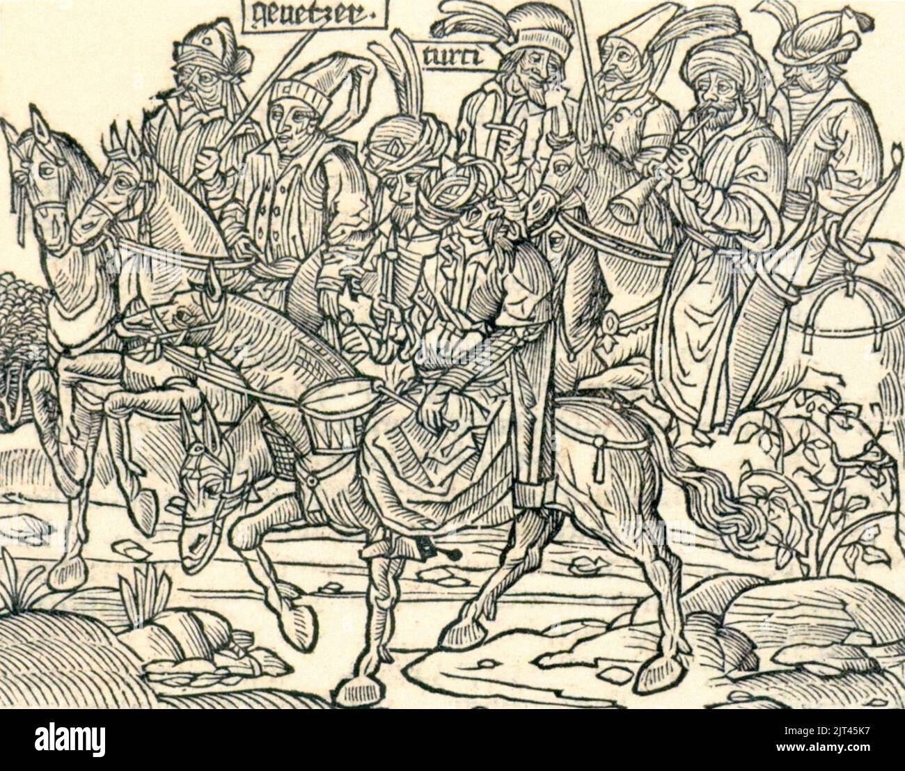 Turkish soldiers, 15th century Stock Photo - Alamy