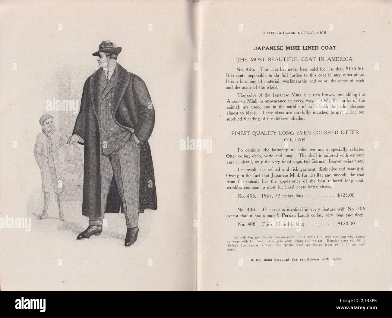 Tuttle & Clark Furs, Detroit, Mich., catalog 1909 (06 Stock Photo Alamy