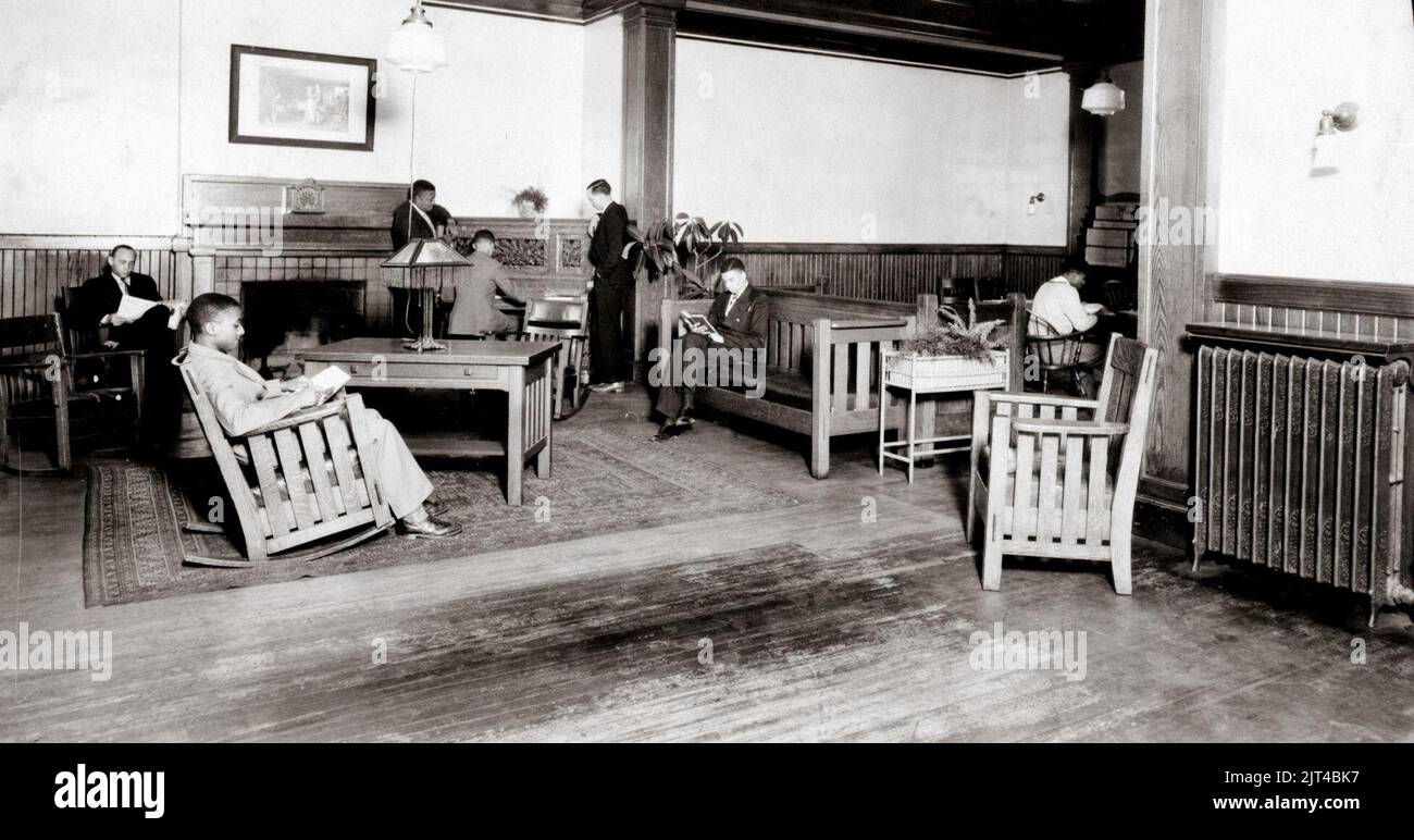 Twelfth Street YMCA Building, lounge Stock Photo Alamy
