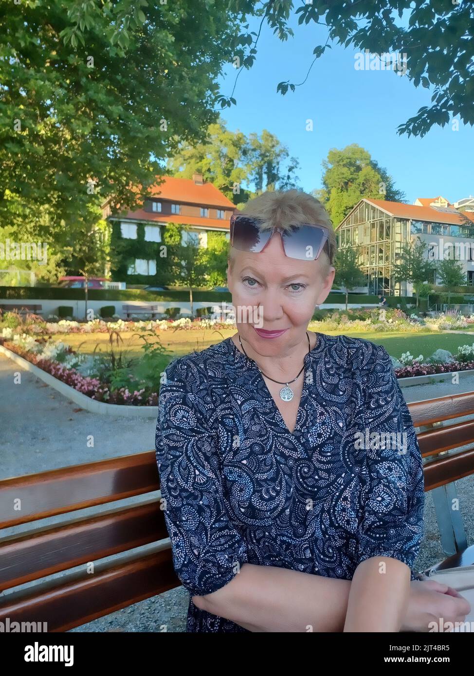 Slim attractive senior woman hi-res stock photography and images - Alamy