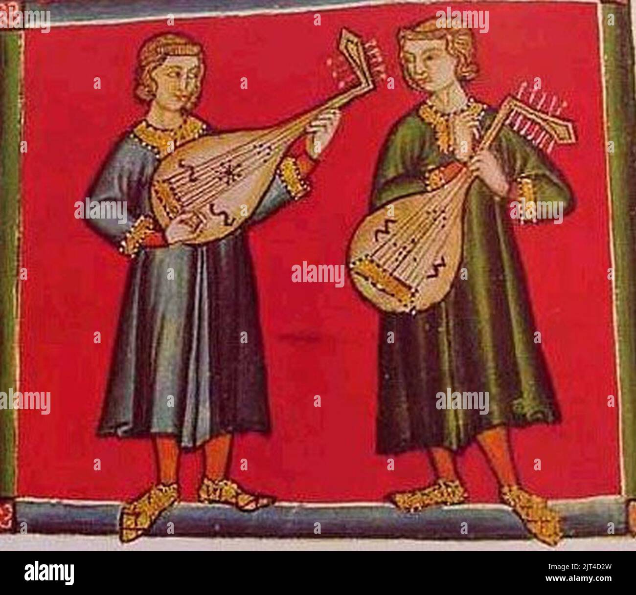 Two European lutes with oud soundholes Stock Photo Alamy