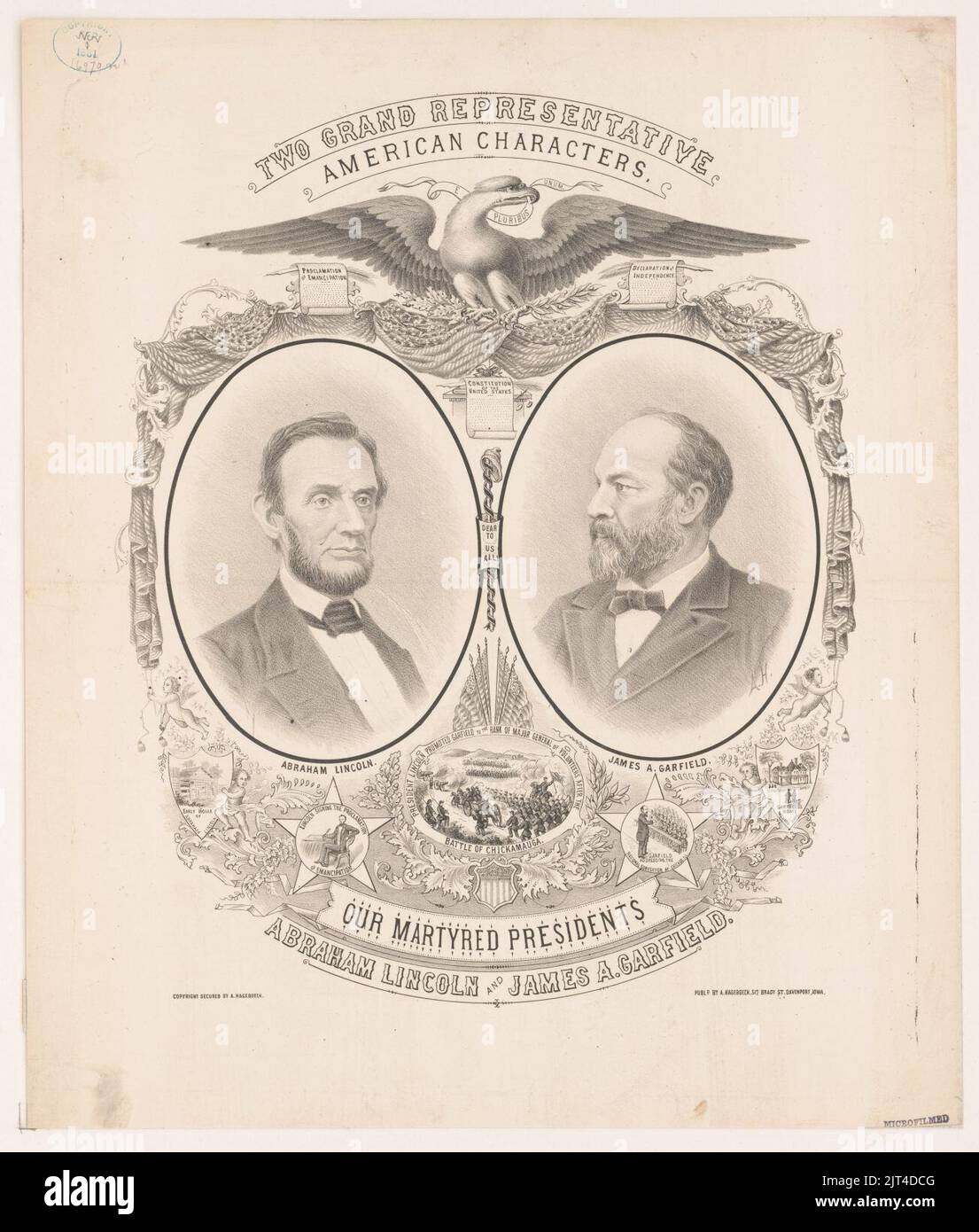 Two grand representative. American characters, Our martyred presidents ...