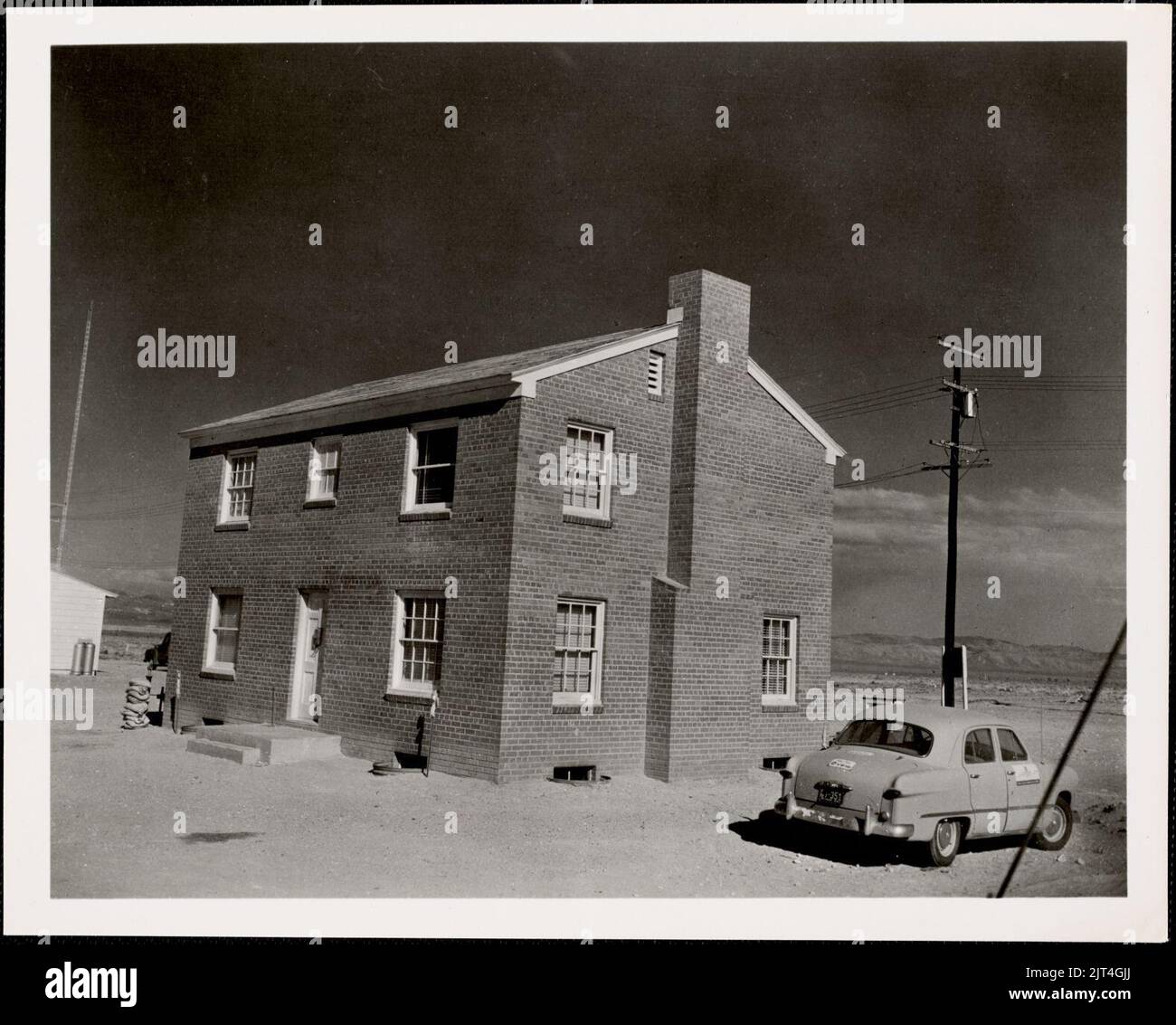 Two story Brick House Welfare Photos Of Operation Cue Atomic Explosion two-story-brick-house-welfare-photos-of-operation-cue-atomic-explosion
