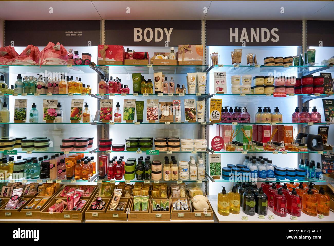SINGAPORE CIRCA JANUARY, 2020 personal care products on display at