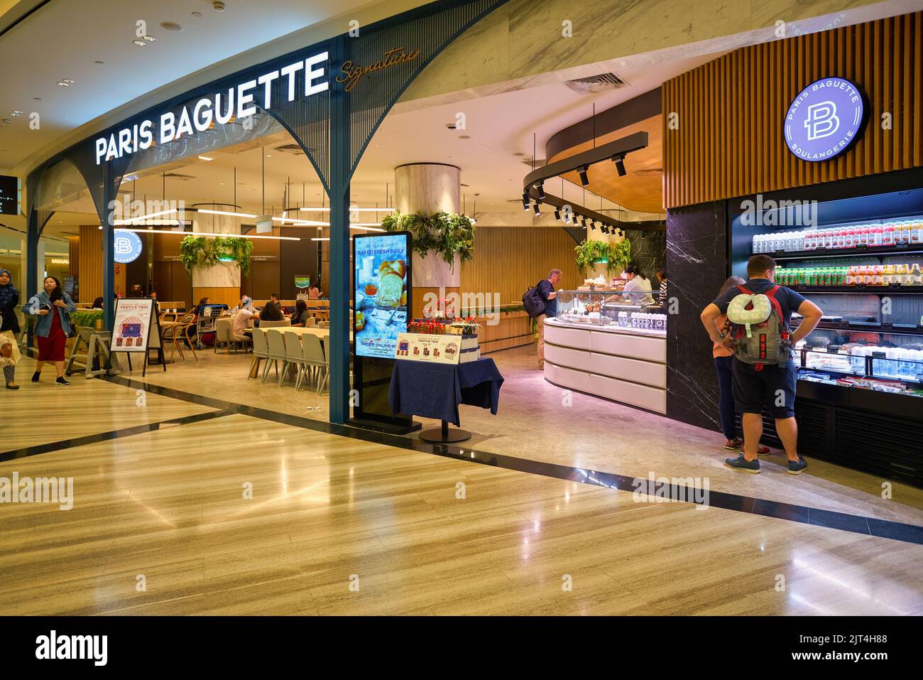 SINGAPORE CIRCA JANUARY, 2020 Paris Baguette in Singapore Changi