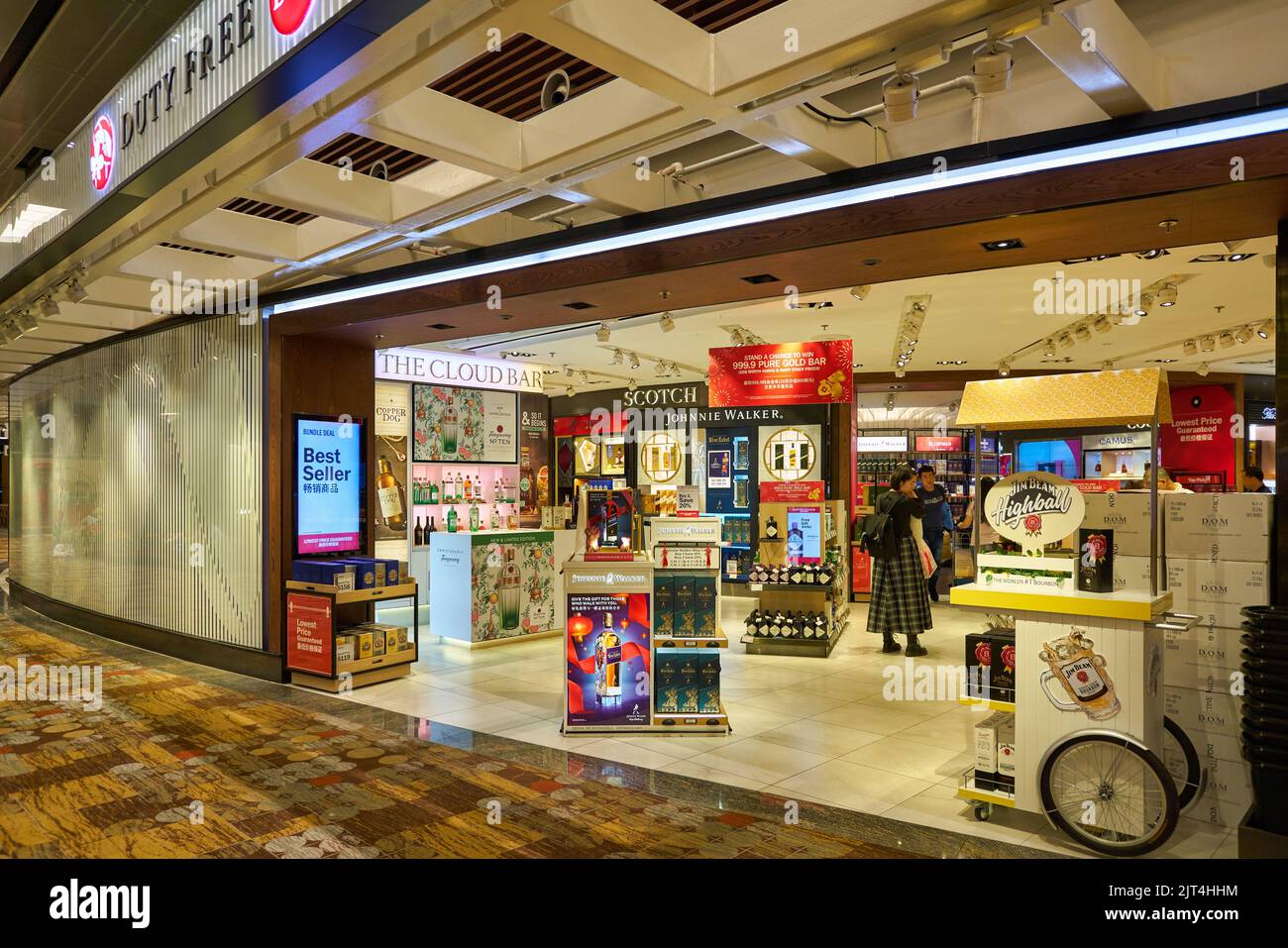 SINGAPORE CIRCA JANUARY, 2020 a broad range of alcoholic drinks on