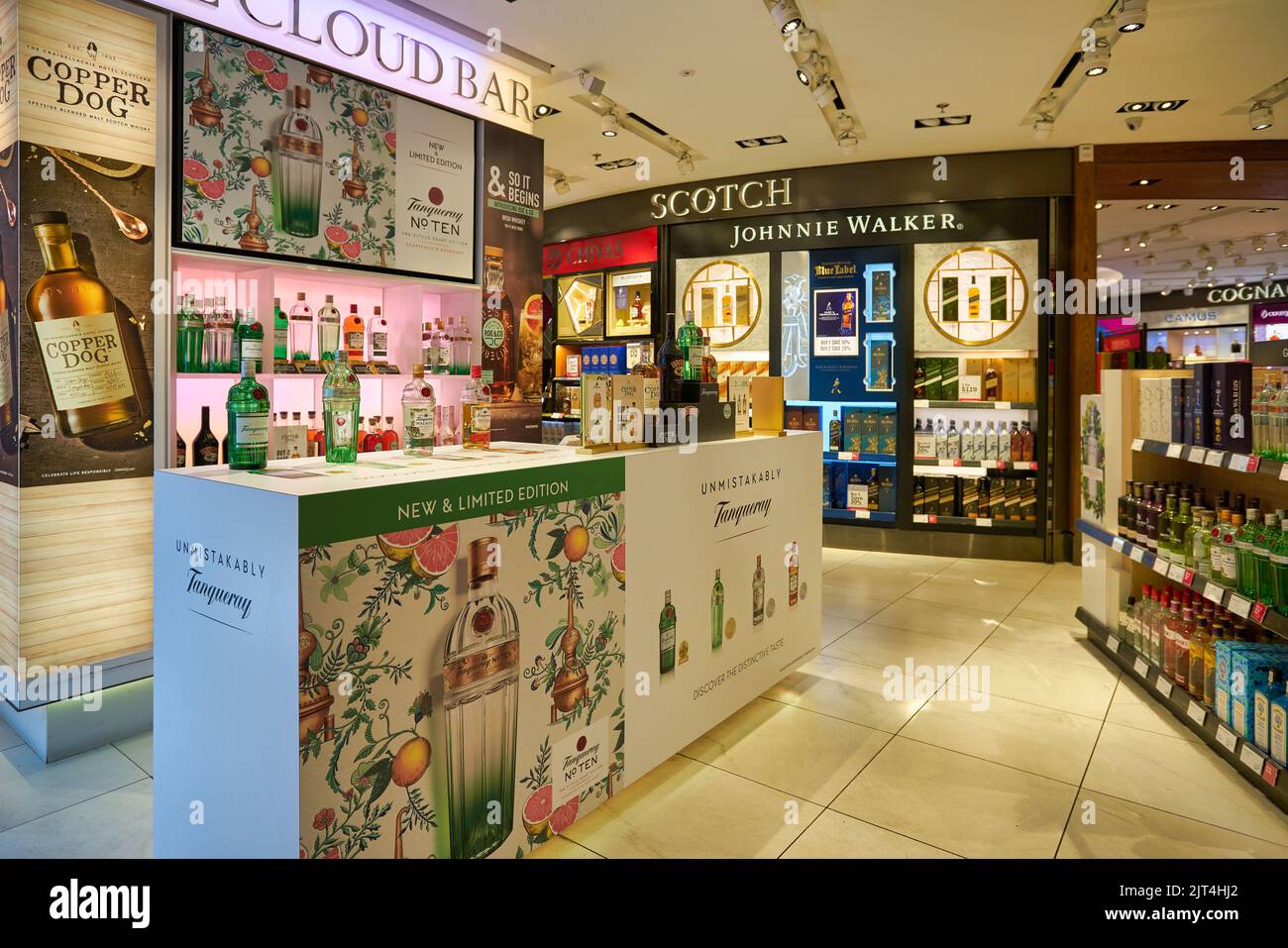 SINGAPORE CIRCA JANUARY, 2020 a broad range of alcoholic drinks on