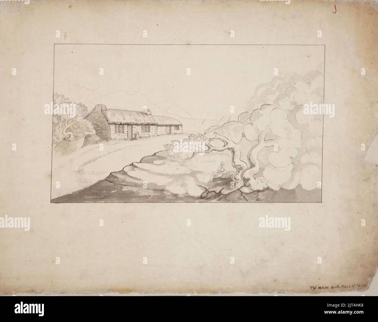 Ty Main, birth place of Jones Stock Photo - Alamy