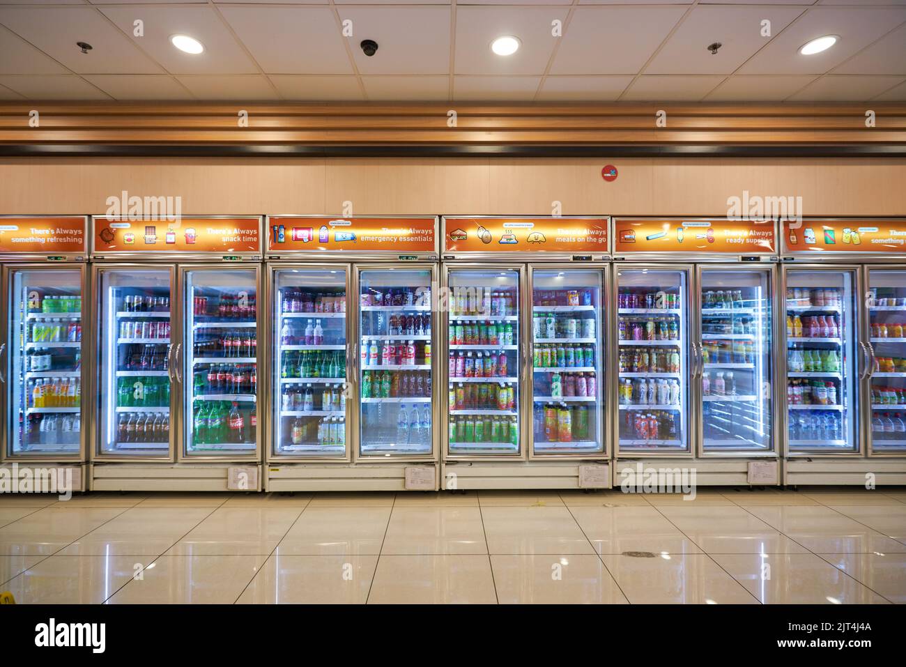 SINGAPORE - CIRCA JANUARY, 2020: interior shot of 7-eleven store in ...