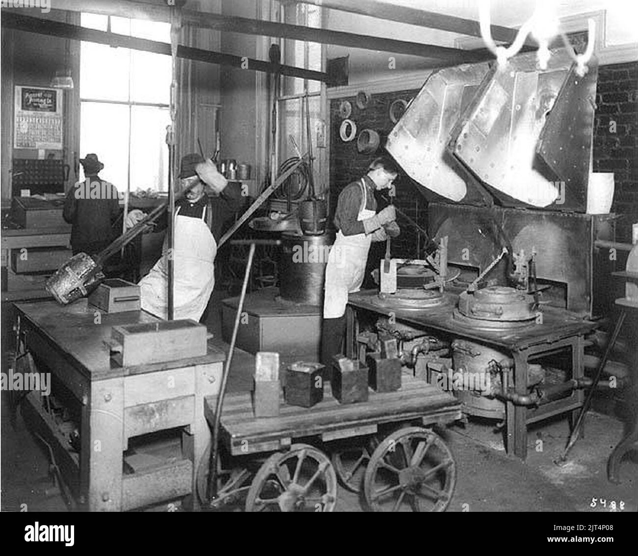 U S Assay Office, showing workers in lab, Seattle Stock Photo - Alamy
