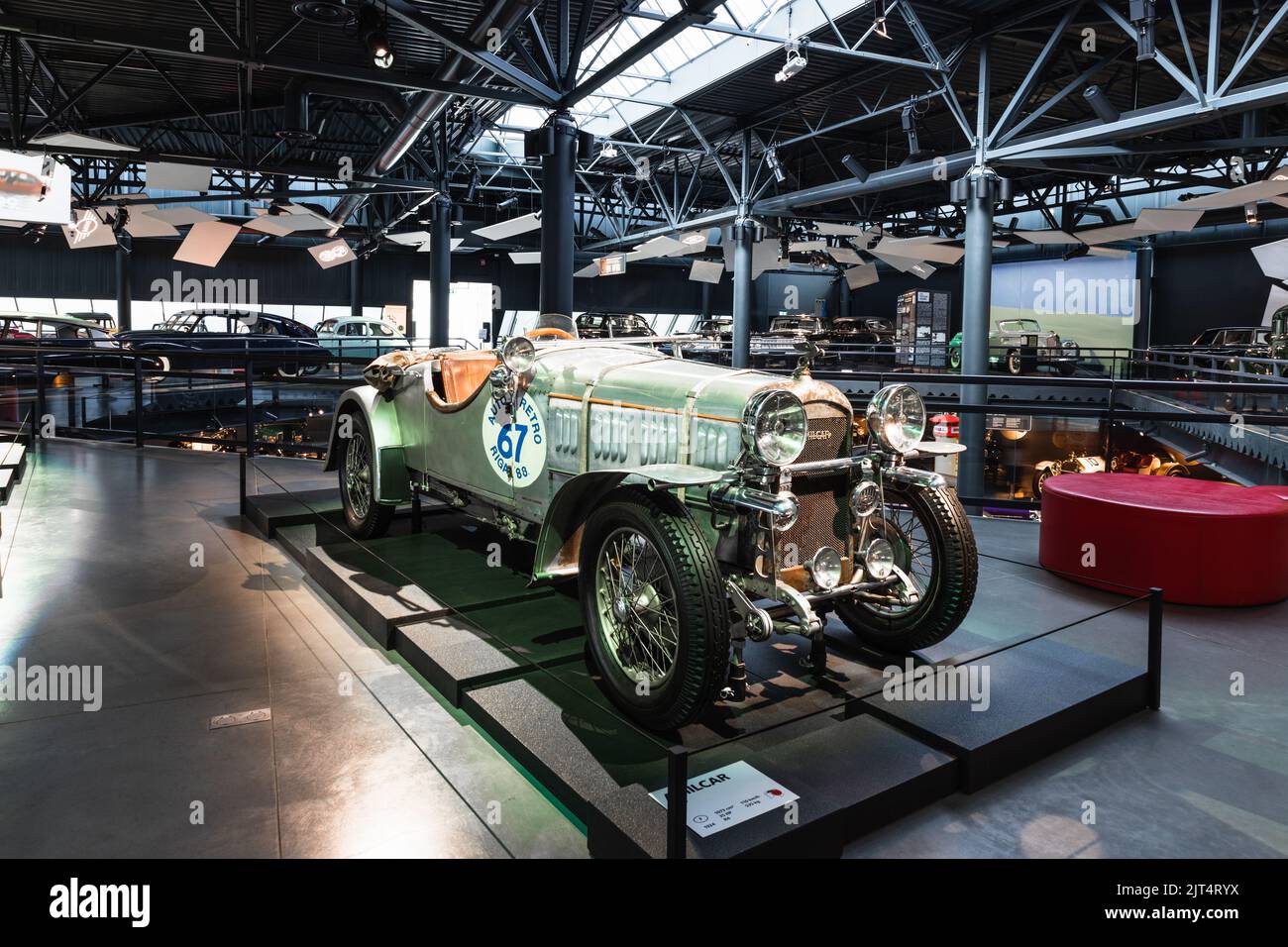 Amilcar SGS - Classic retro car. Riga motor museum. Riga, Latvia, 17 August 2022 Stock Photo