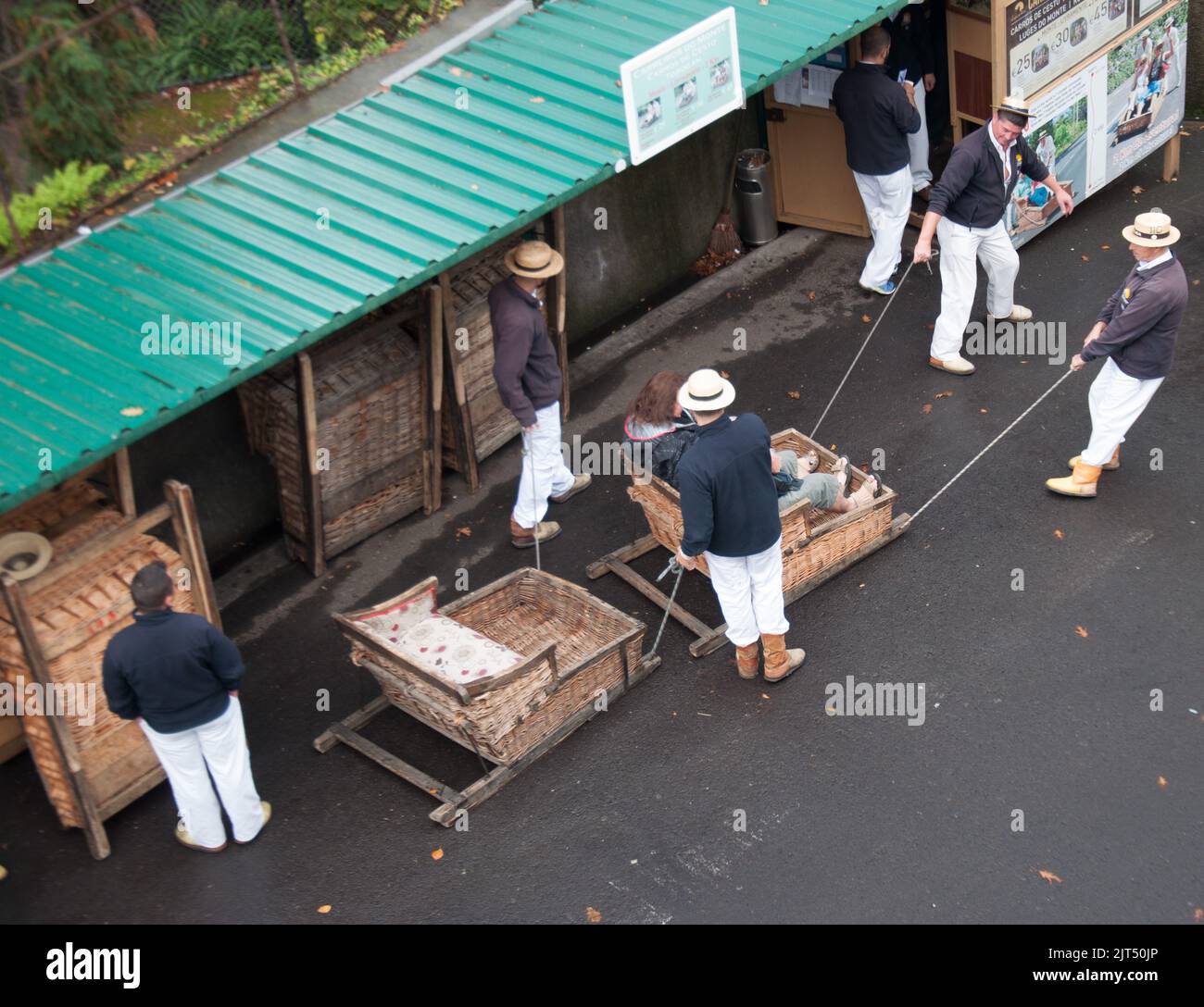 Toboggans, Monte, Funchal, Madeira, Portugal, Europe Stock Photo Alamy