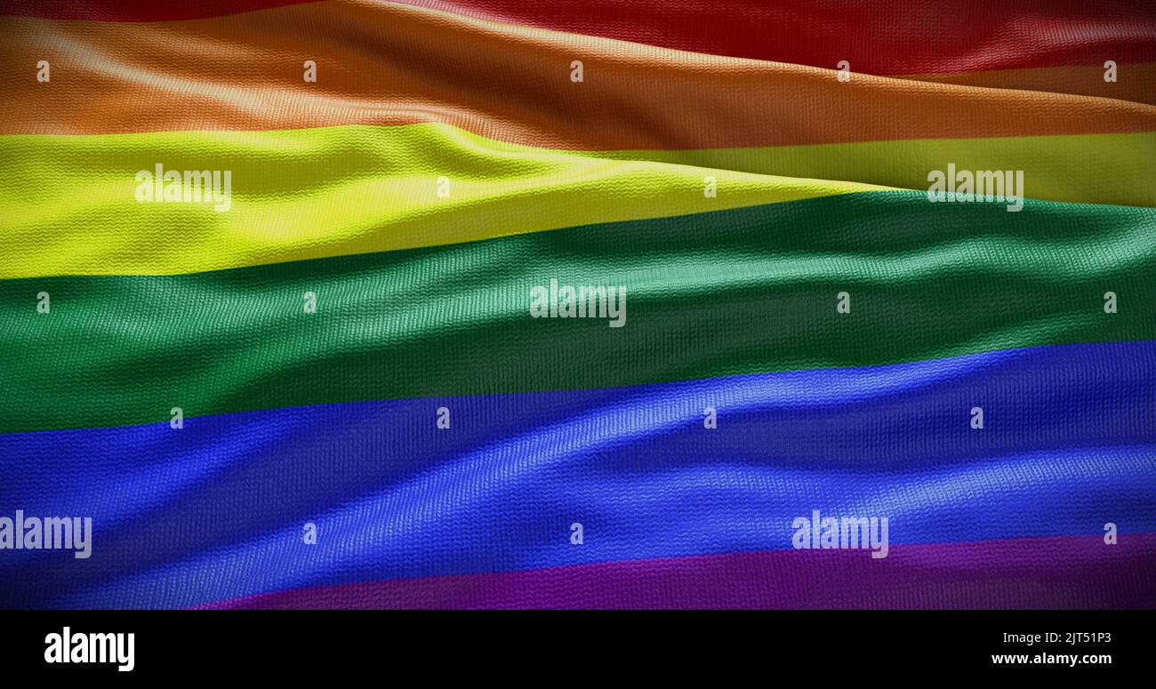 LGBT symbol, rainbow flag background. 3D illustration Stock Photo - Alamy