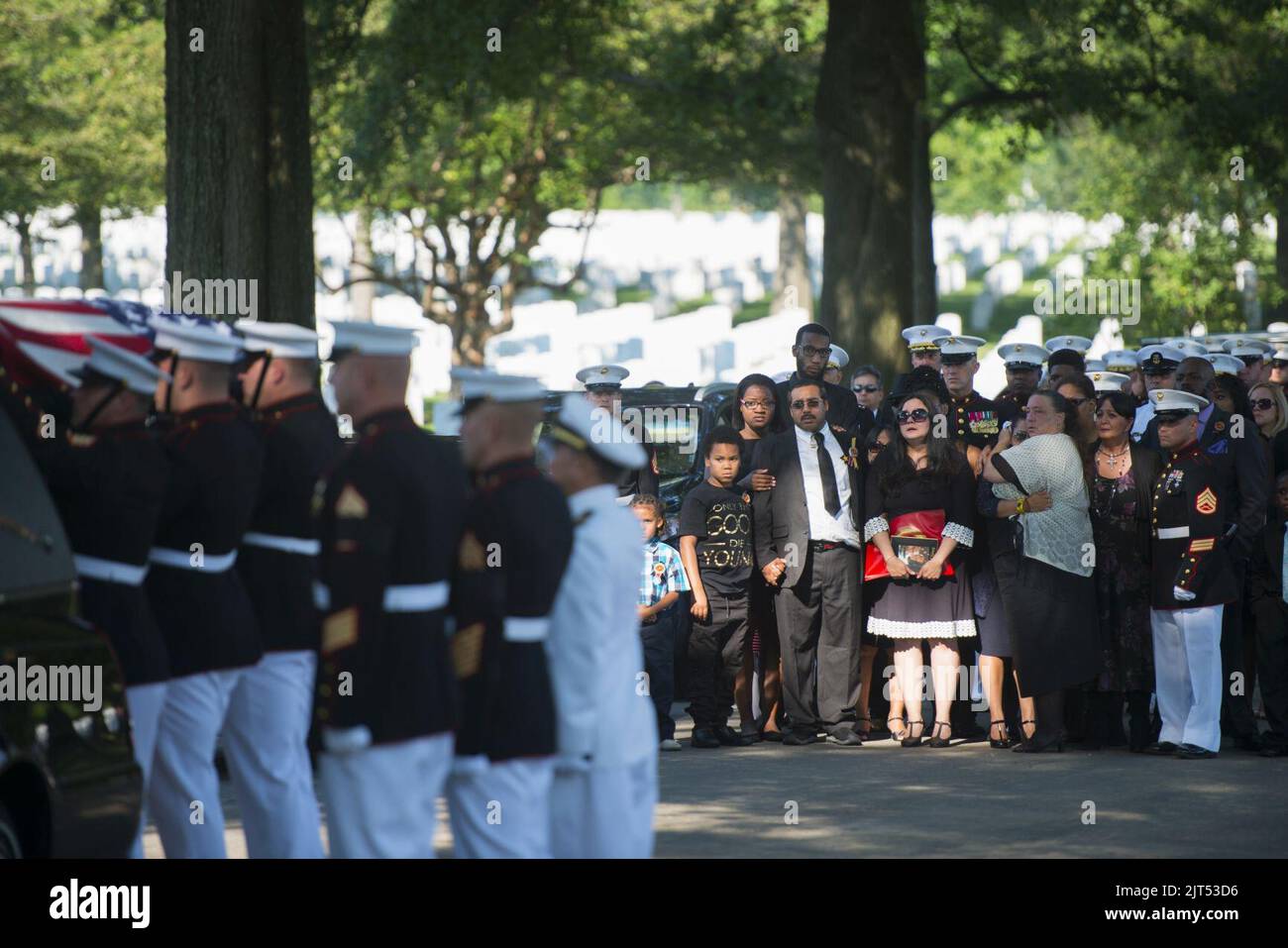 U.S. Marine Corps Sgt. Funeral at Arlington National Cemetery ...