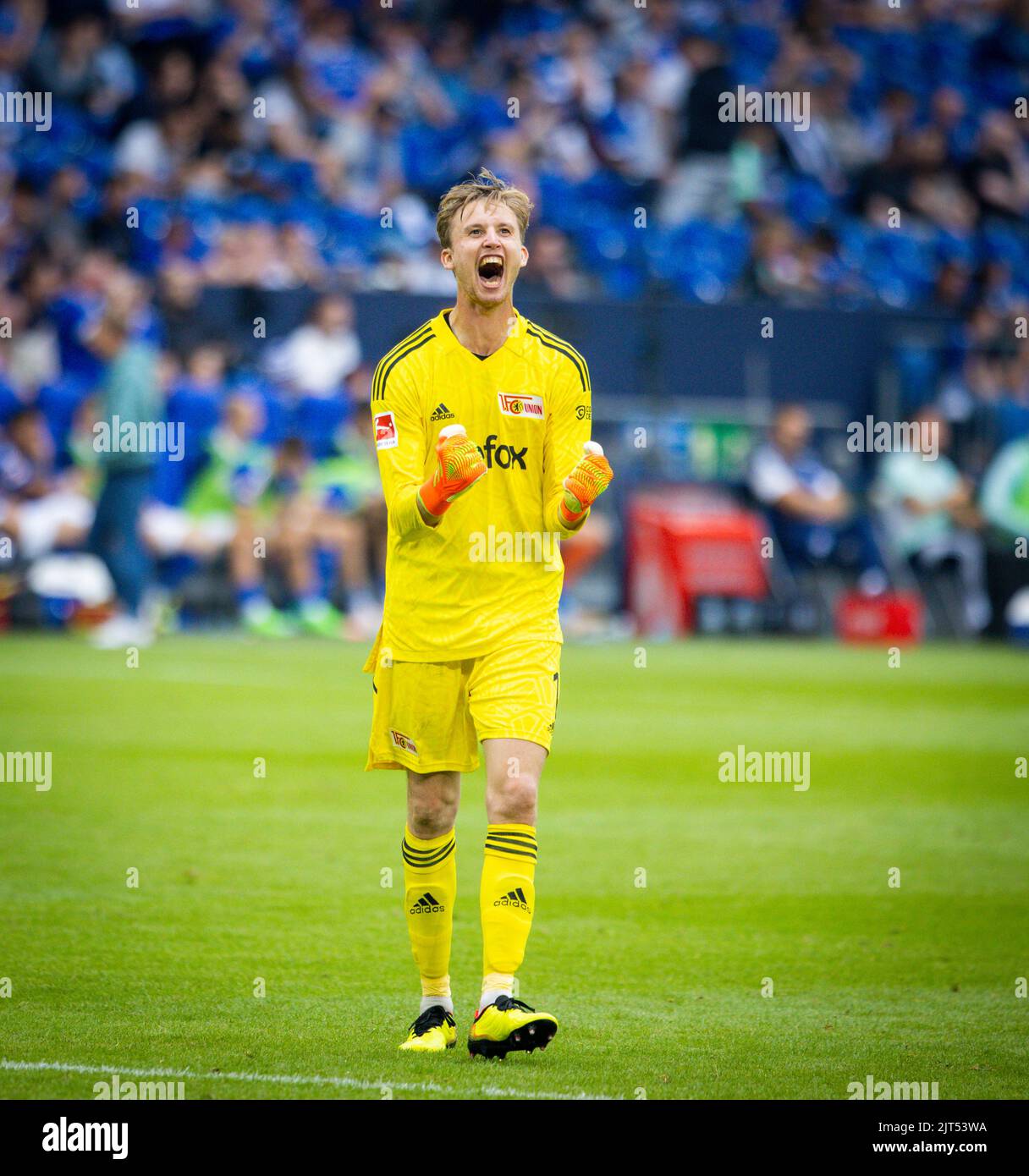 Torjubel Union's goalkeeper Frederik Rönnow FC Schalke 04 Union