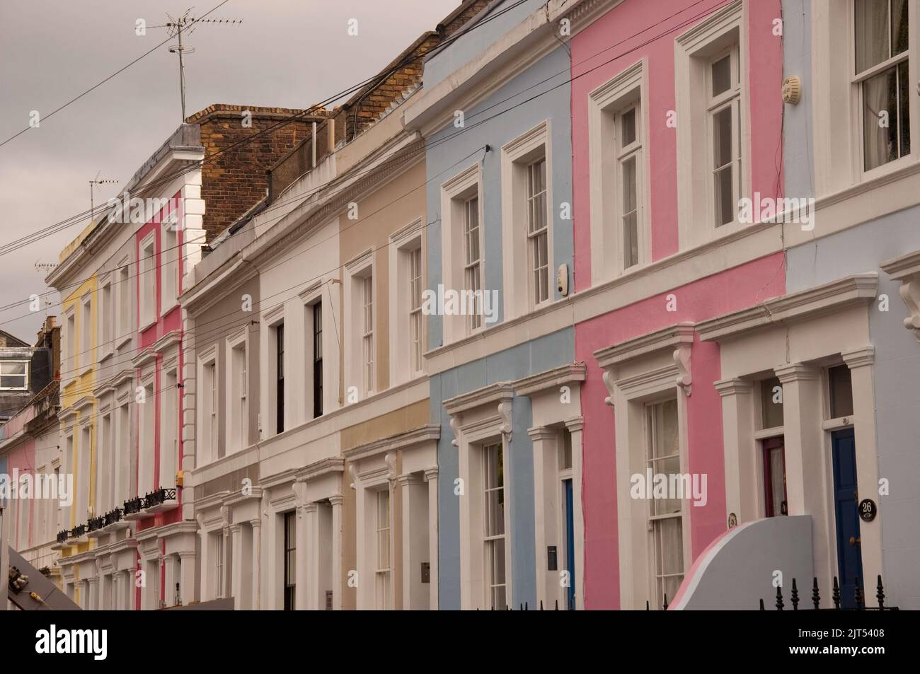 Colourful victorian terrace uk hi-res stock photography and images - Alamy