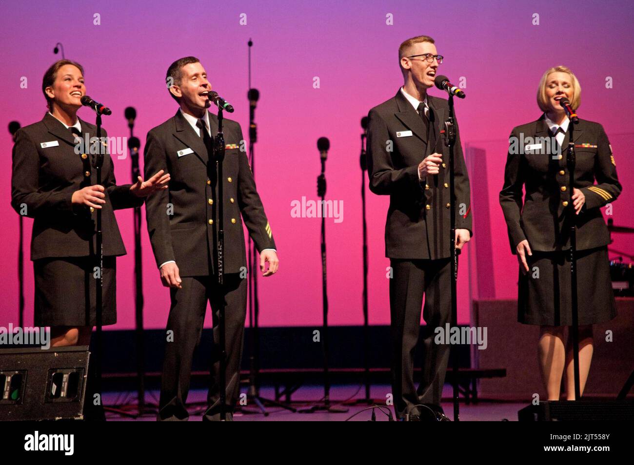 U.S. Navy Band Sea Chanters perform the Duke Ellington tune ''Caravan'' Stock Photo Alamy