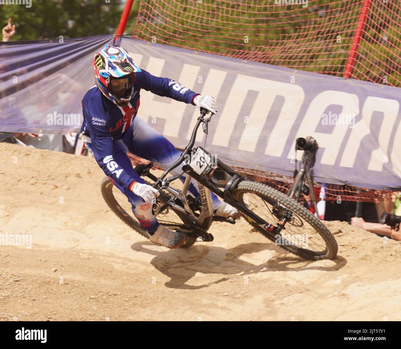 Les Gets, France. 27th Aug, 2022. 20 SHAW Luca during UCI Mountain Bike ...