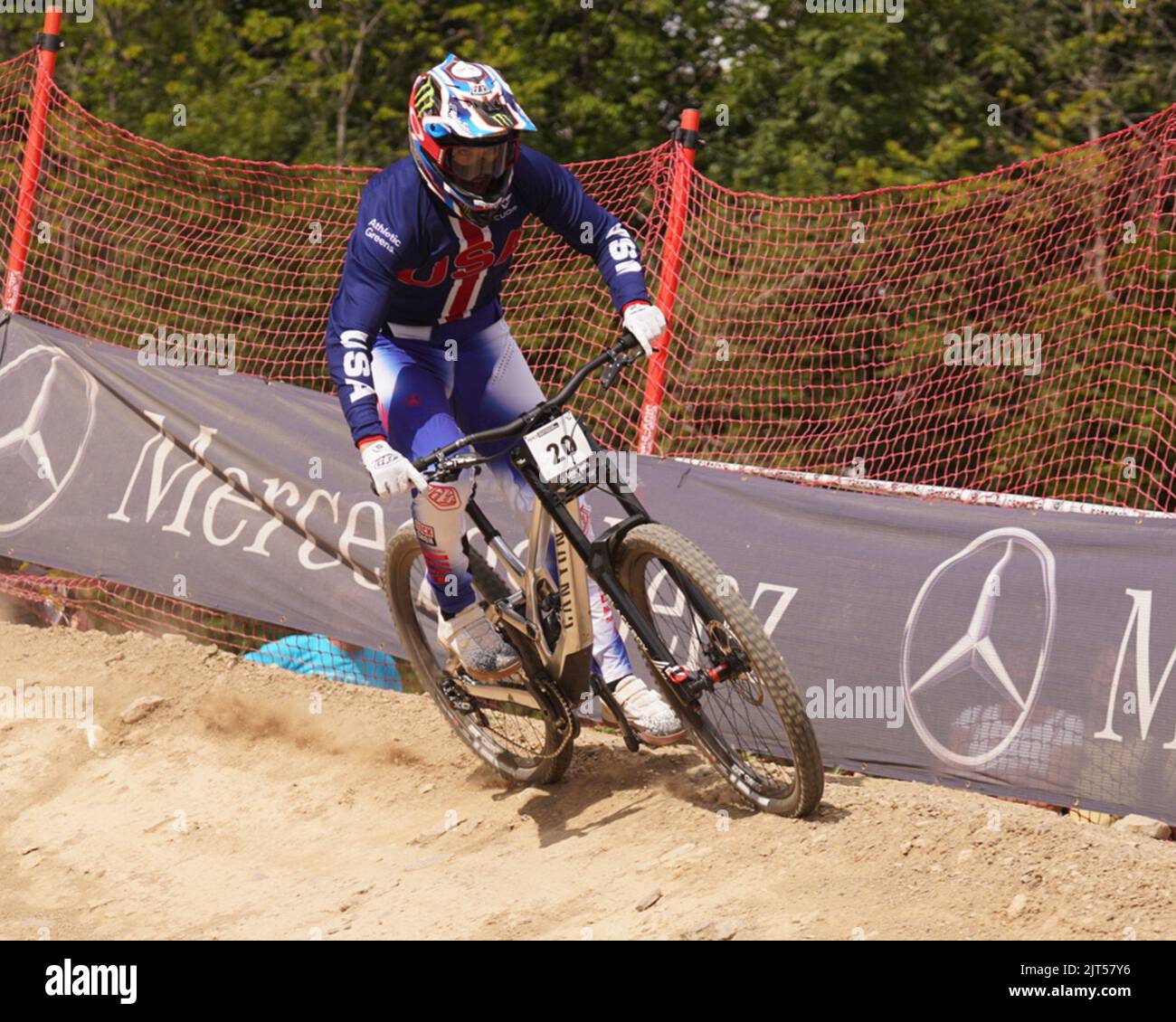 Les Gets, France. 27th Aug, 2022. 20 SHAW Luca during UCI Mountain Bike ...